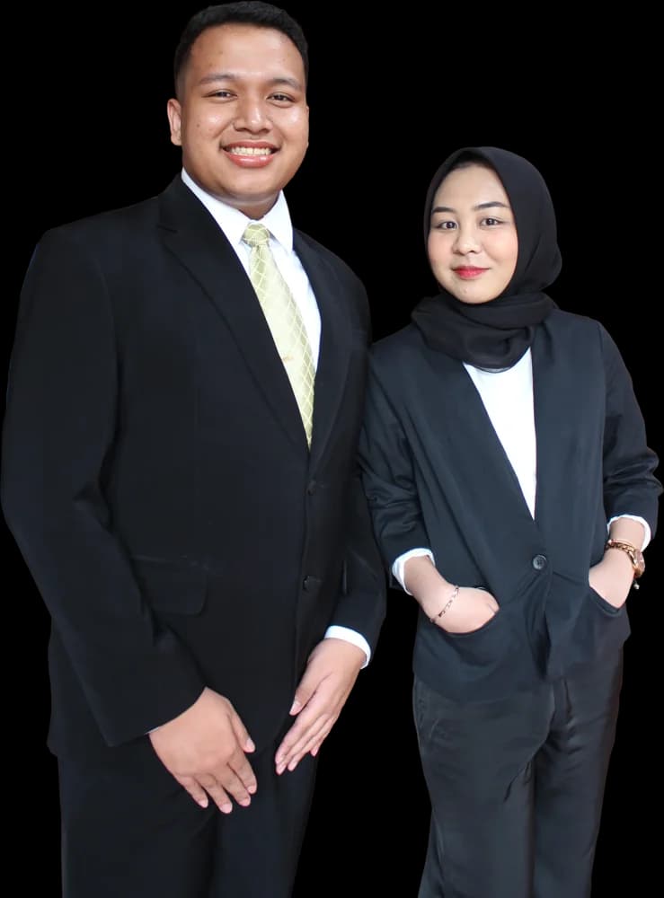Foto Tabina Adelia Pastika, S.H. dan Jeremy Pierre Mattea Aritonang, S.H.